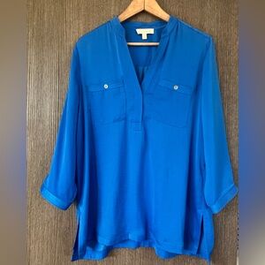 Etcetera Vibrant Blue Blouse with Pockets